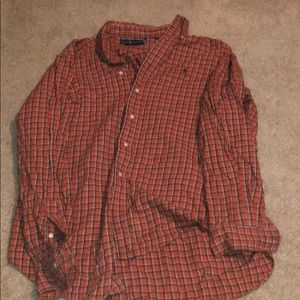 Button up long sleeve men Ralph Lauren shirt